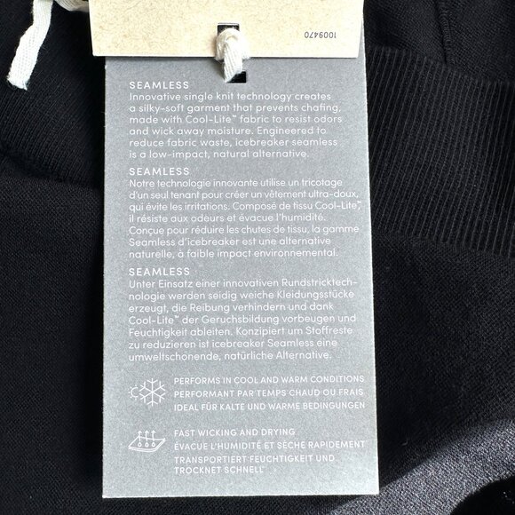 NWT - ICEBREAKER Cool-Lite Resist odors wick away moisture seamless Leggings XS - Picture 6 of 10